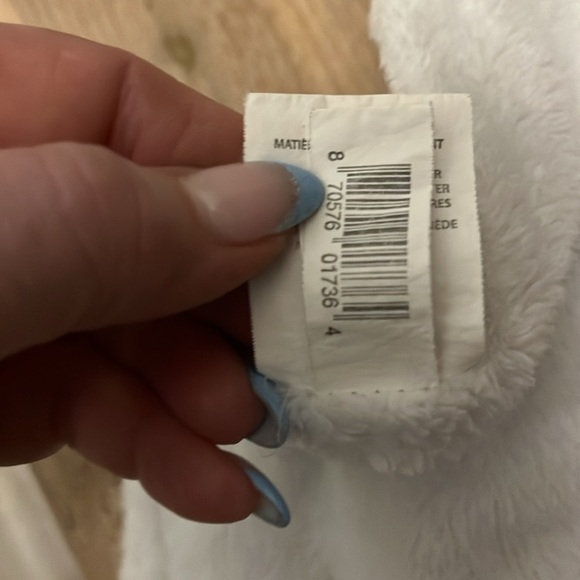 Blankets & Beyond Teddy Bear Baby Lovey Security Blanket Nubby Well-loved White - Picture 11 of 11